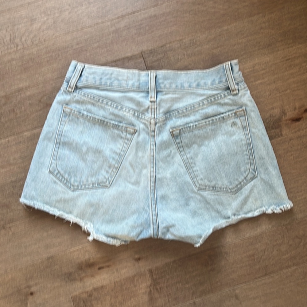 rag & bone Glena Whole Blue Justine Ripped Distressed Jean Short 26 - Picture 6 of 8